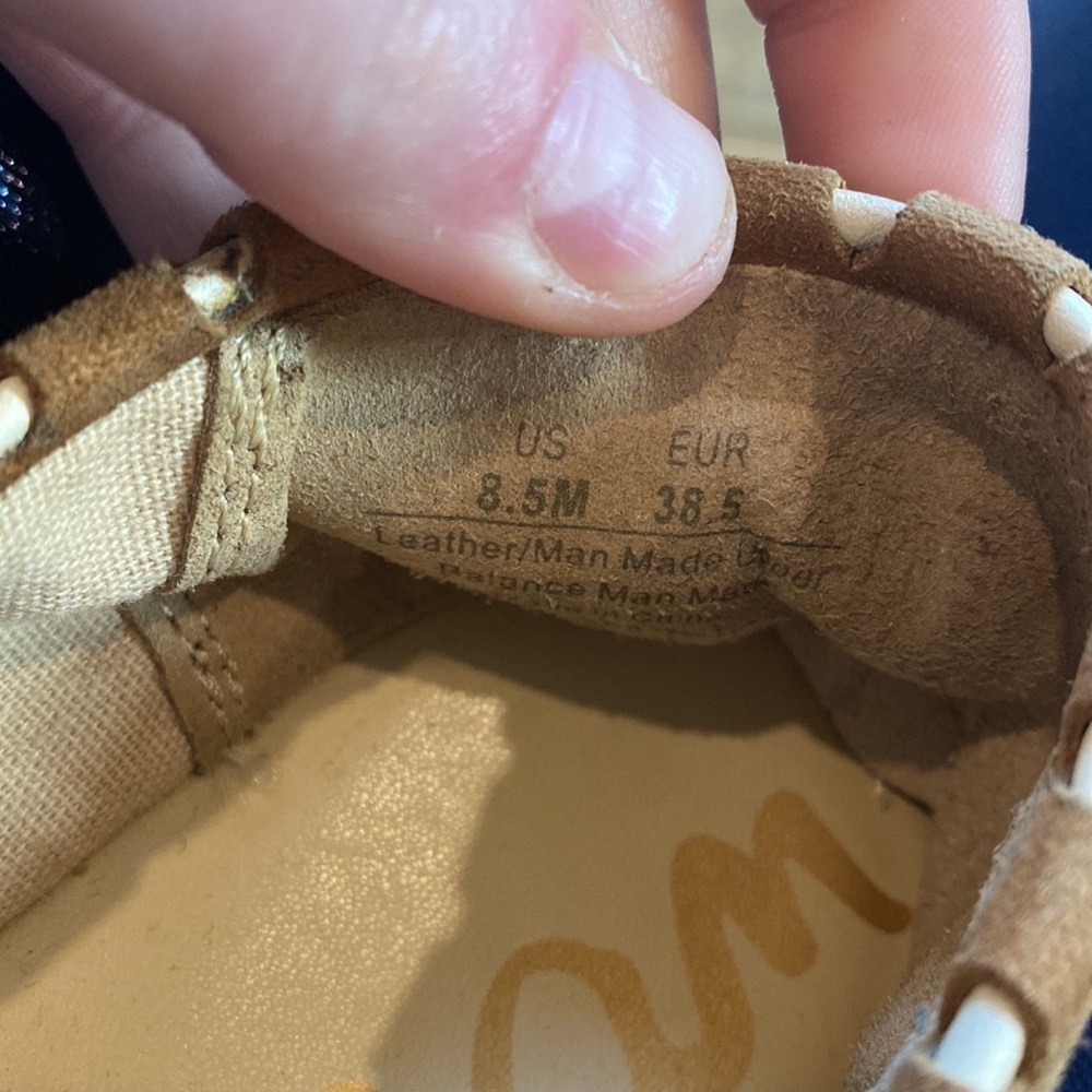 Sam Edelman Issa Espadrille flats in brown suede with multi-colored pom-poms - Picture 12 of 12